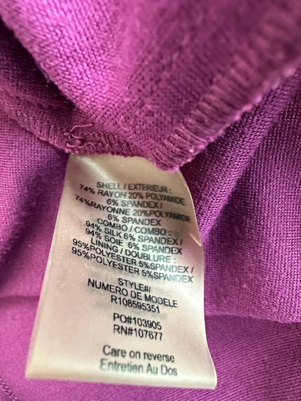 Alice + Olivia Magenta Sheath Dress with Peplum Detail Size 12 - Picture 11 of 12